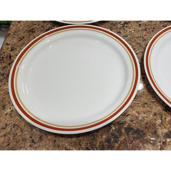 Vintage Corelle Cinnamon Chestnut Set of 4 Dinner Plates 10 1/4" Diameter - Picture 16 of 16